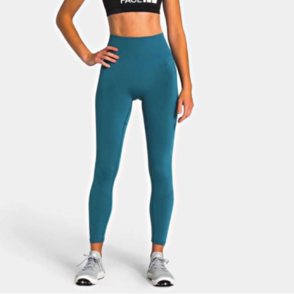 The North Face Green Leggings High-Waisted Compression Fit